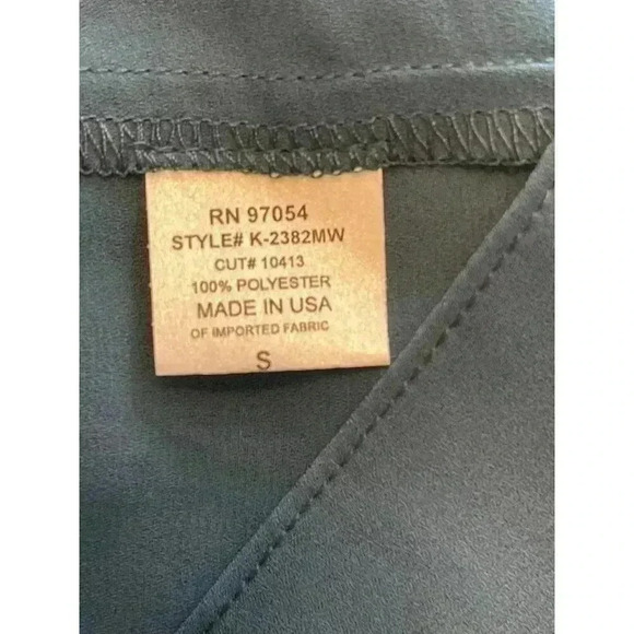 NWT Krisa Halter Asymmetrical Ruffle Mini Dress Teal Green Size Small - Picture 8 of 9